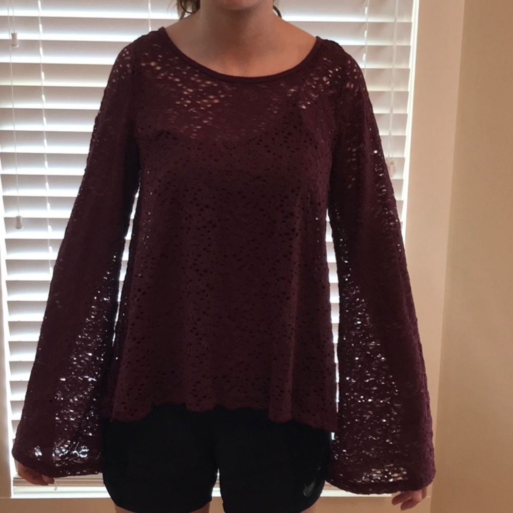 Hollister lace shirt